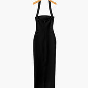 Halter Neck Slim Fit Maxi Dress