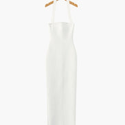 Halter Neck Slim Fit Maxi Dress